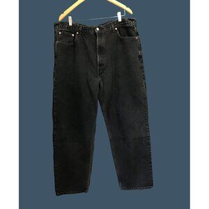 LEVI'S 550 RELAX FIT, STRAIGHT LEG WAIST 42 BLACK   COTTON